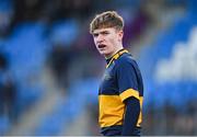 9 January 2024; Elliot Pratt of The King's Hospital during the Bank of Ireland Vinnie Murray Cup Round 1 match between The High School and St Andrews College at Energia Park in Dublin. Photo by Tyler Miller/Sportsfile
