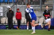 9 January 2024; Victor Killane of St Andrews College during the Bank of Ireland Vinnie Murray Cup Round 1 match between The High School and St Andrews College at Energia Park in Dublin. Photo by Tyler Miller/Sportsfile