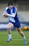 9 January 2024; Scott Behan of St Andrews College during the Bank of Ireland Vinnie Murray Cup Round 1 match between The High School and St Andrews College at Energia Park in Dublin. Photo by Tyler Miller/Sportsfile