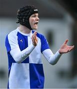 9 January 2024; Scott Behan of St Andrews College during the Bank of Ireland Vinnie Murray Cup Round 1 match between The High School and St Andrews College at Energia Park in Dublin. Photo by Tyler Miller/Sportsfile