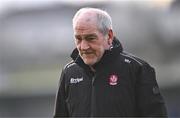 13 January 2024; Derry manager Mickey Harte before the Bank of Ireland Dr McKenna Cup semi-final match between Armagh and Derry at BOX-IT Athletic Grounds in Armagh. Photo by Ben McShane/Sportsfile