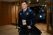 13 January 2024; Josh van der Flier of Leinster arrives before the Investec Champions Cup Pool 4 Round 3 match between Leinster and Stade Francais at the Aviva Stadium in Dublin. Photo by Harry Murphy/Sportsfile