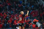 13 January 2024; Simon Zebo of Munster celebrates after his side scored their third try during the Investec Champions Cup Pool 3 Round 3 match between RC Toulon and Munster at Stade Felix Mayol in Toulon, France. Photo by Eóin Noonan/Sportsfile