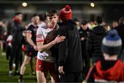 13 January 2024; Ruairi Forbes of Derry after the Bank of Ireland Dr McKenna Cup semi-final match between Armagh and Derry at BOX-IT Athletic Grounds in Armagh. Photo by Ben McShane/Sportsfile