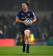 13 January 2024; James Lowe of Leinster during the Investec Champions Cup Pool 4 Round 3 match between Leinster and Stade Francais at the Aviva Stadium in Dublin. Photo by Harry Murphy/Sportsfile