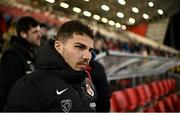 13 January 2024; Antoine Dupont of Toulouse before the Investec Champions Cup Pool 2 Round 3 match between Ulster and Toulouse at Kingspan Stadium in Belfast. Photo by Ramsey Cardy/Sportsfile