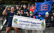 13 January 2024; James Lowe of Leinster with members of Clondalkin Rugby Club after the Investec Champions Cup Pool 4 Round 3 match between Leinster and Stade Francais at the Aviva Stadium in Dublin. Photo by Seb Daly/Sportsfile