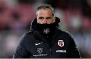 13 January 2024; Toulouse head coach Ugo Mola before the Investec Champions Cup Pool 2 Round 3 match between Ulster and Toulouse at Kingspan Stadium in Belfast. Photo by Ramsey Cardy/Sportsfile