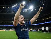 13 January 2024; James Lowe of Leinster after his side's victory in the Investec Champions Cup Pool 4 Round 3 match between Leinster and Stade Francais at the Aviva Stadium in Dublin. Photo by Harry Murphy/Sportsfile