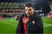 13 January 2024; Antoine Dupont of Toulouse after the Investec Champions Cup Pool 2 Round 3 match between Ulster and Toulouse at Kingspan Stadium in Belfast. Photo by Ramsey Cardy/Sportsfile