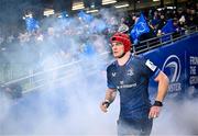 13 January 2024; Josh van der Flier of Leinster runs out for the second half of the Investec Champions Cup Pool 4 Round 3 match between Leinster and Stade Francais at the Aviva Stadium in Dublin. Photo by Harry Murphy/Sportsfile