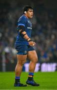 13 January 2024; Michael Ala'alatoa of Leinster during the Investec Champions Cup Pool 4 Round 3 match between Leinster and Stade Francais at the Aviva Stadium in Dublin. Photo by Seb Daly/Sportsfile