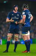 13 January 2024; Leinster players Ryan Baird, left, and James Ryan during the Investec Champions Cup Pool 4 Round 3 match between Leinster and Stade Francais at the Aviva Stadium in Dublin. Photo by Seb Daly/Sportsfile