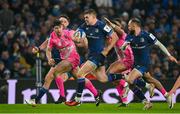 13 January 2024; Garry Ringrose of Leinster makes a break during the Investec Champions Cup Pool 4 Round 3 match between Leinster and Stade Francais at the Aviva Stadium in Dublin. Photo by Seb Daly/Sportsfile