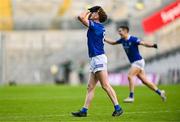 14 January 2024; Ciarán Brady of Arva reacts at the final whistle after his side's victory of the AIB GAA Football All-Ireland Junior Club Championship final match between Arva of Cavan and Listowel Emmets of Kerry at Croke Park in Dublin. Photo by Ben McShane/Sportsfile