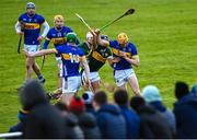 14 January 2024; Mark Kehoe of Tipperary in action against Gavin Dooley of Kerry during the Co-Op Superstores Munster Hurling League Group B match between Tipperary and Kerry at MacDonagh Park in Nenagh, Tipperary. Photo by Harry Murphy/Sportsfile