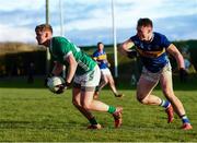 14 January 2024; Shane Doherty of Limerick in action against Stephen Grogan of Tipperary during the McGrath Cup Group A match between Tipperary and Limerick at Templetuohy GAA Pitch in Templetuohy, Tipperary. Photo by Tom Beary/Sportsfile