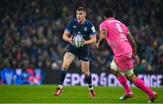 13 January 2024; Garry Ringrose of Leinster and Giovanni Habel-Kuffner of Stade Francais during the Investec Champions Cup Pool 4 Round 3 match between Leinster and Stade Francais at the Aviva Stadium in Dublin. Photo by Sam Barnes/Sportsfile