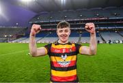 14 January 2024; Tony McKeown of St Patrick's Cullyhanna celebrates after his side's victory in the AIB GAA Football All-Ireland Intermediate Club Championship final match between Cill na Martra of Cork and St Patrick's Cullyhanna of Armagh at Croke Park in Dublin. Photo by Piaras Ó Mídheach/Sportsfile