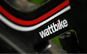 13 January 2024; A general view of a wattbike logo before the Investec Champions Cup Pool 2 Round 3 match between Ulster and Toulouse at Kingspan Stadium in Belfast. Photo by Ramsey Cardy/Sportsfile