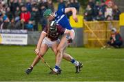 14 January 2024; Alex Connaire of Galway in action against Diarmuid Conway of Laois during the Dioralyte Walsh Cup Round 3 match between Galway and Laois at Duggan Park in Ballinasloe, Galway. Photo by Seb Daly/Sportsfile