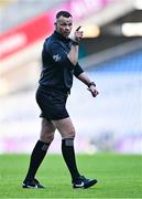 14 January 2024; Referee Liam Devenney during the AIB GAA Football All-Ireland Junior Club Championship final match between Arva of Cavan and Listowel Emmets of Kerry at Croke Park in Dublin. Photo by Ben McShane/Sportsfile