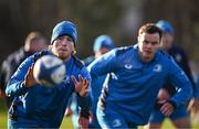 15 January 2024; Joe McCarthy and James Ryan during a Leinster Rugby squad training session at UCD in Dublin. Photo by Harry Murphy/Sportsfile
