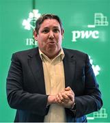 16 January 2024; PwC managing director Enda McDonagh during a Ireland U20 rugby media conference at PwC head offices in Dublin. Photo by Ben McShane/Sportsfile