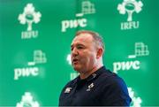 16 January 2024; Head coach Richie Murphy during a Ireland U20 rugby media conference at PwC head offices in Dublin. Photo by Ben McShane/Sportsfile