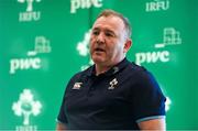 16 January 2024; Head coach Richie Murphy during a Ireland U20 rugby media conference at PwC head offices in Dublin. Photo by Ben McShane/Sportsfile