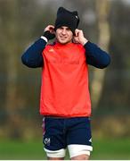 16 January 2024; Alex Kendellen during Munster Rugby squad training at University of Limerick in Limerick. Photo by Brendan Moran/Sportsfile