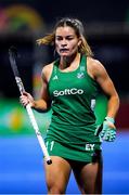 16 January 2024; Sarah Torrans of Ireland looks on during the FIH Women's Olympic Hockey Qualifying Tournament Pool A match between Ireland and Korea Republic at Campo de Hockey Hierba Tarongers in Valencia, Spain. Photo by Manuel Queimadelos/Sportsfile