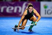 16 January 2024; Sarah Torrans of Ireland looks on during the FIH Women's Olympic Hockey Qualifying Tournament Pool A match between Ireland and Korea Republic at Campo de Hockey Hierba Tarongers in Valencia, Spain. Photo by Manuel Queimadelos/Sportsfile