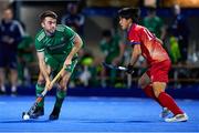 17 January 2024; John McKee of Ireland in action during the FIH Men's Olympic Hockey Qualifying Tournament Pool A match between Ireland and Japan at Campo de Hockey Hierba Tarongers in Valencia, Spain. Photo by Manuel Queimadelos/Sportsfile