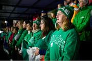 17 January 2024; Ireland supporters prior to the FIH Men's Olympic Hockey Qualifying Tournament Pool A match between Ireland and Japan at Campo de Hockey Hierba Tarongers in Valencia, Spain. Photo by Manuel Queimadelos/Sportsfile