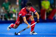 17 January 2024; Manabu Yamashita of Japan during the FIH Men's Olympic Hockey Qualifying Tournament Pool A match between Ireland and Japan at Campo de Hockey Hierba Tarongers in Valencia, Spain. Photo by Manuel Queimadelos/Sportsfile