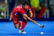 17 January 2024; Manabu Yamashita of Japan during the FIH Men's Olympic Hockey Qualifying Tournament Pool A match between Ireland and Japan at Campo de Hockey Hierba Tarongers in Valencia, Spain. Photo by Manuel Queimadelos/Sportsfile