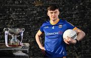 18 January 2024; Longford footballer Bryan Masterson poses for a portrait during a promotional launch event for the Dioralyte O’Byrne Cup Final at the GAA National Games Development Centre in Abbotstown, Dublin, ahead of Saturday's final between Dublin and Longford. Photo by Sam Barnes/Sportsfile