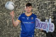 18 January 2024; Longford footballer Bryan Masterson poses for a portrait during a promotional launch event for the Dioralyte O’Byrne Cup Final at the GAA National Games Development Centre in Abbotstown, Dublin, ahead of Saturday's final between Dublin and Longford. Photo by Sam Barnes/Sportsfile