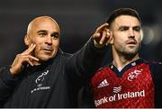 13 January 2024; Simon Zebo, left, and Conor Murray of Munster during the Investec Champions Cup Pool 3 Round 3 match between RC Toulon and Munster at Stade Felix Mayol in Toulon, France. Photo by Eóin Noonan/Sportsfile