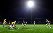 10 January 2024; Colin Coughlan of Limerick gathers possession during the Co-Op Superstores Munster Hurling League Group A match between Clare and Limerick at Clarecastle GAA astro pitch in Clare. Photo by Piaras Ó Mídheach/Sportsfile
