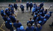 19 January 2024; Senior coach Jacques Nienaber speaks to his players during a Leinster Rugby captain's run at Mattioli Woods Welford Road Stadium in Leicester, England. Photo by Harry Murphy/Sportsfile