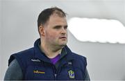 19 January 2024; Roscommon manager Davy Burke before the Connacht FBD League final match between Roscommon and Galway at University of Galway Connacht GAA AirDome in Bekan, Mayo. Photo by Tyler Miller/Sportsfile