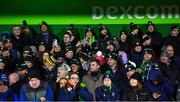 19 January 2024; An Taoiseach Leo Varadkar TD, back row, third from left, before the Investec Champions Cup Pool 1 Round 4 match between Connacht and Bristol Bears at the Dexcom Stadium in Galway. Photo by Seb Daly/Sportsfile