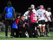 19 January 2024; Finlay Bealham of Connacht receives medical attention during the Investec Champions Cup Pool 1 Round 4 match between Connacht and Bristol Bears at the Dexcom Stadium in Galway. Photo by Seb Daly/Sportsfile