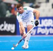 19 January 2024; Shane O'Donoghe of Ireland in action during the FIH Men's Olympic Hockey Qualifying Tournament semi-final match between Ireland and Spain at Campo de Hockey Hierba Tarongers in Valencia, Spain. Photo by Manuel Queimadelos/Sportsfile