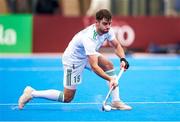 19 January 2024; Kyle Marshall of Ireland during the FIH Men's Olympic Hockey Qualifying Tournament semi-final match between Ireland and Spain at Campo de Hockey Hierba Tarongers in Valencia, Spain. Photo by Manuel Queimadelos/Sportsfile