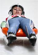 20 January 2024; Lily Cooke of Team Ireland competes in the luge event during day one of the Winter Youth Olympic Games 2024 at Gangwon in South Korea. Photo by Eóin Noonan/Sportsfile