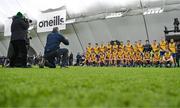 19 January 2024; The Roscommon panel pose for a team photograph before the Connacht FBD League final match between Roscommon and Galway at University of Galway Connacht GAA AirDome in Bekan, Mayo. Photo by Tyler Miller/Sportsfile