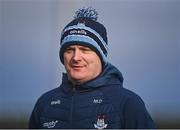 20 January 2024; Dublin manager Micheál Donoghue before the Dioralyte Walsh Cup semi-final match between Dublin and Galway at Parnell Park in Dublin. Photo by Stephen Marken/Sportsfile